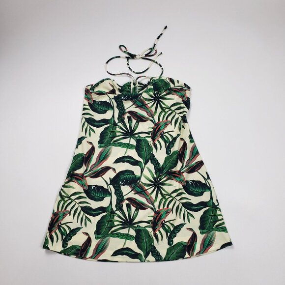 Andie Swim The Waikiki Dress Ivory Palm Tropical Print Summer Dress - Pick Size - Picture 14 of 16